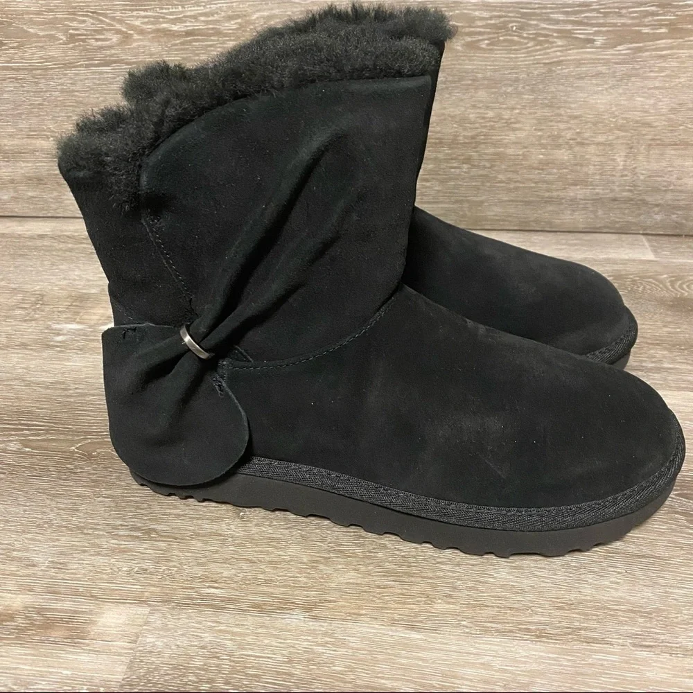 UGG | Classic Mini Twist Boots In Black Size 7 NEW In Box